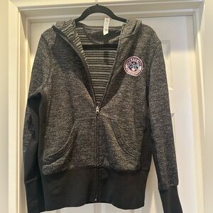 Women's Chris Kyle Black and Gray Zip-Up Hoodie